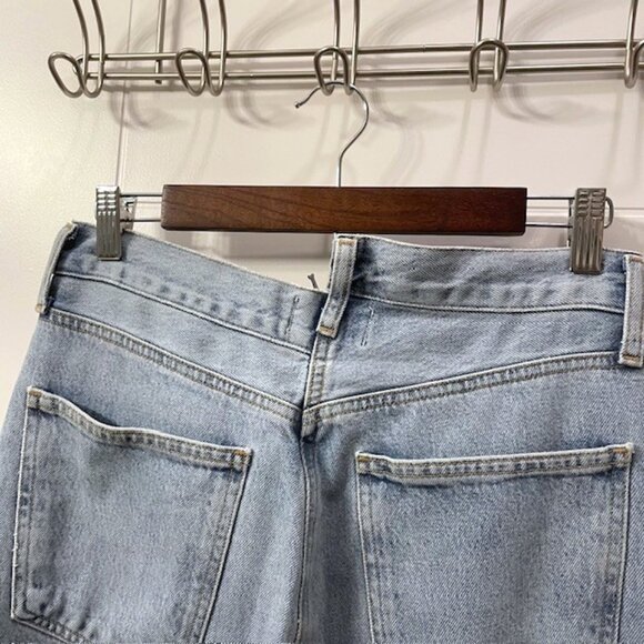 Agolde Light Blue Straight Leg Jeans - Picture 9 of 16